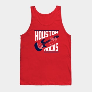 Houston Rocks Air Guitar - Red Tank Top